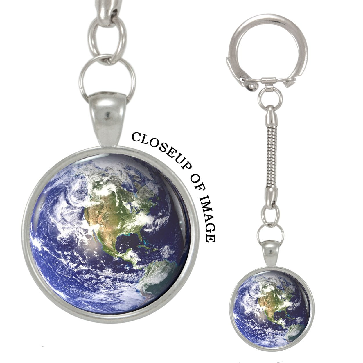 Earth Space Astronomy Keychain