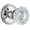 Bright Chrome, variant on Grandeur 822723 Georgetown Solid Brass Rose Passage Knob Set - Grey