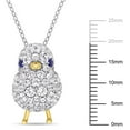 thumbnail image 2 of Everly Women's 2.75CT TGW Created Blue and White Sapphire Sterling Silver Pendant, 2 of 6