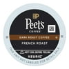 Peet,S Coffee & Tea Single-Serve Coffee K-Cup Pods, French Roast, Carton Of 22