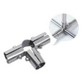 thumbnail image 6 of yotijar Stainless Steel Pipe Connector Pipe Clamp Connector Fasteners 25mm Diameter Pipe, 6 of 8
