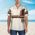 thumbnail image 2 of Sikiie Books Key To Knowledge Print Men's Hawaiian Shirt, Summer Beach Button Pocket Short Sleeve T-Shirt,XX-Large, 2 of 7
