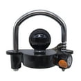 thumbnail image 1 of 1 Set Universal Coupler Lock Trailer Locks Ball Hitch Trailer Hitch Lock Adjustable Security Heavy-Duty Steel Fits Lightweight ,Improve Structural Strength, 1 of 5