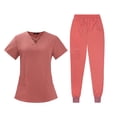 thumbnail image 2 of Conjunto de uniformes de enfermera perfecl Rosa oscuro M, 2 of 8