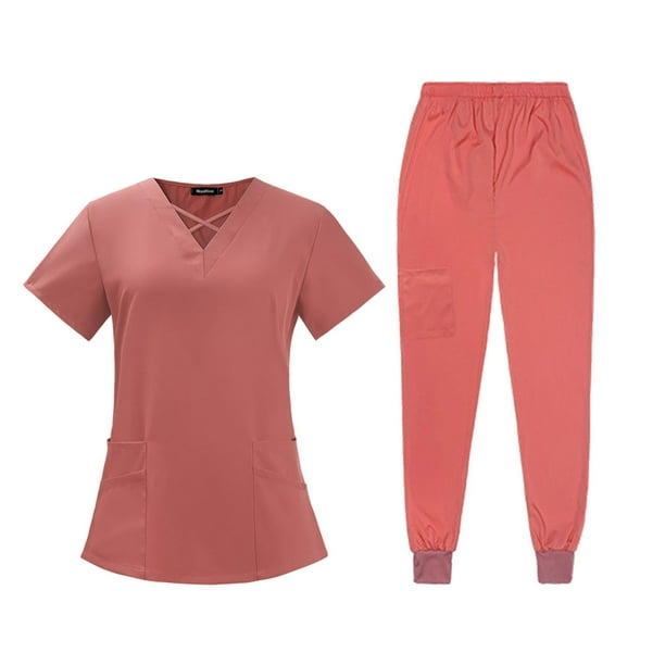 Conjunto de uniformes médicos Strade Fareast Limited, ropa de trabajo, uniforme de SPA, Rosa oscuro M
