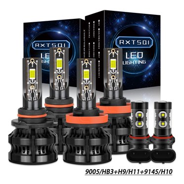 H13/9008 LED Headlight Bulbs High/Low Beam 6500K for Ford Explorer 2006
