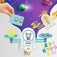 thumbnail image 4 of Wweixi Math Match Game Board Toys Space Kitten Puppy Match Balancing Scale Number Balance Game Kids Educational Toy Blue, 4 of 6