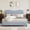 Blue, variant on Bingirl Queen Size Beige Boucle Bed Frame: Upholstered Headboard, Soft Low - Profile, Sturdy Platform with Rounded Corners, Heavy - Duty Wooden Slats, Noise - Free, No Box Spring Needed
