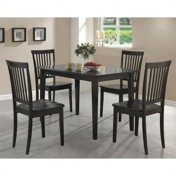 Bowery Hill 5 Piece Casual Dining Set in Cappuccino