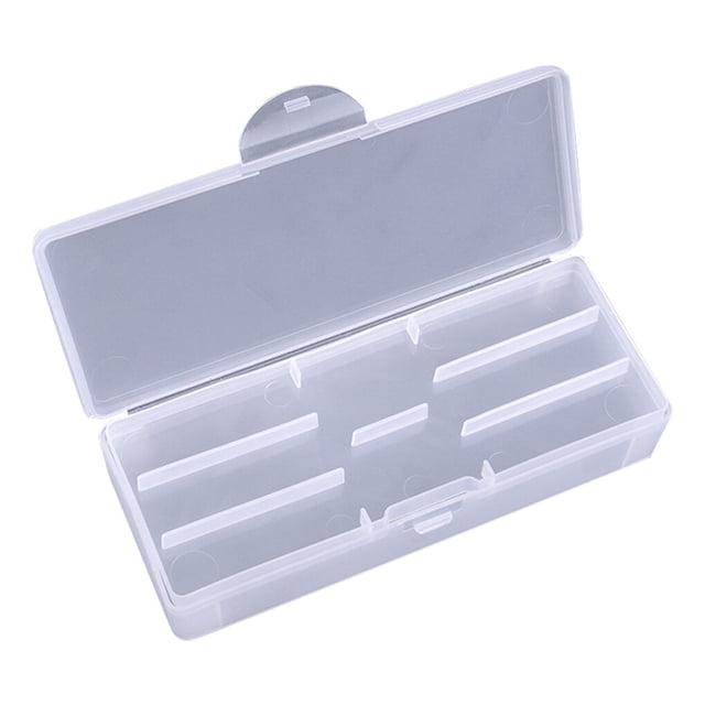 Jumpingount Caja de almacenamiento vacía para uñas, caja de almacenamiento vacía, pinzas, pulidor de uñas, limas de uñas, contenedor de Juegos de manicura