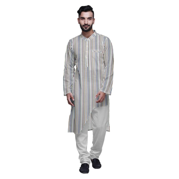 Atasi Printed Ethnic Kurta Pajama Set Summer Party Wear Kurta Pyjama For Men