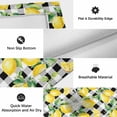 thumbnail image 6 of Lemon Yellow Outdoor Rug for Patio/Deck/Porch, Non-Slip Large Area Rug 3 x 5 Ft, Watercolor Fruit Black White Buffalo Plaid Indoor Outdoor Rugs Washable Area Rugs, Camping Rug Carpet Runner, 6 of 8