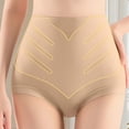 thumbnail image 4 of Ohufall Fashion Women's Briefs High Waist Seaml Briefs Belly-in & Hip-lifting Daily Underwear, 4 of 6