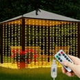 thumbnail image 2 of New Year 2025 USB LED String Light Christmas Tree Fairy Garland Curtain Light Decor for Home Room Lamp Navidad 2024 Gifts (Multicolor,4x3M 450LEDs), 2 of 7