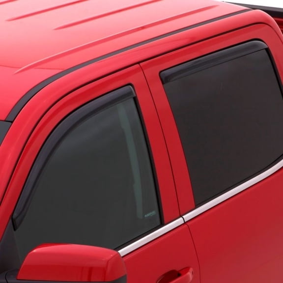 Auto Ventshade [AVS] In-Channel Ventvisor / Window Deflectors | Fits 2019-2024 Chevrolet/GMC Silverado/Sierra 1500, (2022 LTD)2020-2024 Silverado/Sierra 2500/3500 HD Crew Cab, 4 pcs. | Smoke-194805