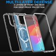 thumbnail image 3 of KOMI for iPhone 16 Pro Case with Magsafe Bling Glitter for Women Girls Cute Shiny Sparkle,Heavy Duty Durable 3-Layer Military Grade Shockproof/DropProof Protective Cover for iPhone 16 Pro 6.3", 3 of 7