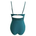 thumbnail image 4 of Swimsuit Women One Piece Scoop Neck High Waist Tummy Control Monokini Mesh Wrap Swimwears Bathing Suit For Women, 4 of 4