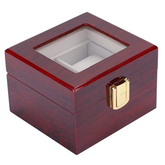 Anti-Corrosion Watch Box Organizer For Men, 2 Grid Watch Box, Wooden Durable For Men Watch Display