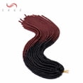 thumbnail image 2 of SEGO New Straight Faux Locs Crochet Hair Curly New Soft Locs Crochet Hair for Women Pre Looped Synthetic Goddess Locs Braiding Hair Extension, 2 of 7