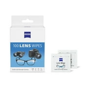 ZEISS Gentle and Thorough Cleaning Eyeglass Lens Cleaner Wipes, 100 Count
