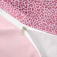 thumbnail image 4 of Erosebridal Pink Leopard Print Girls Queen Duvet Cover Set,Chic Cheetah Pattern Bedding For Women Adults,Reversible Pink,3-Piece(No Comforter), 4 of 6