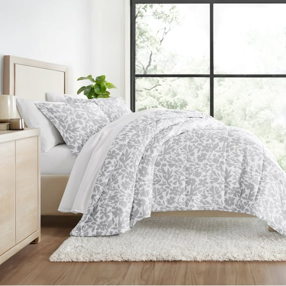 All Season Ultra Soft Comforter Set Down-Alternative Bedding in Abstract Garden for Full/Queen Size by Comfort Canopy