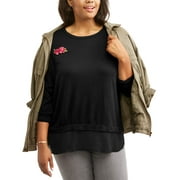 Moral Fiber Junior's Plus Long Sleeve Tw