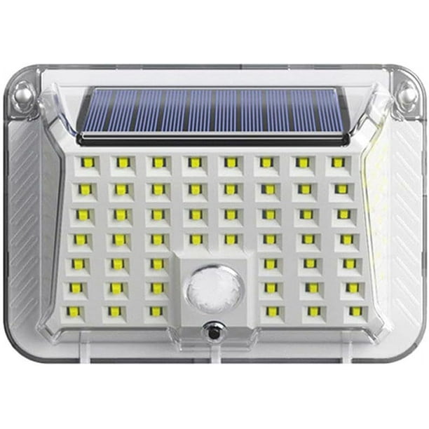 Luz solar LED de 90 LED, luz solar para exteriores, luz solar para cubierta, lámpara de pared con inducción para escalones exteriores, para pasarelas, jardines, vallas, caminos