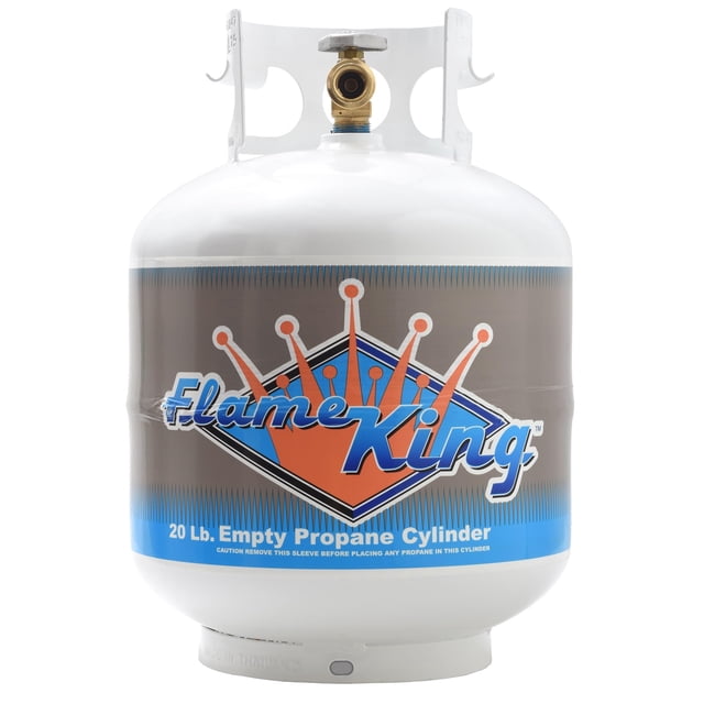 Cilindro de gas propano Flame King YSN201b de acero de 9 kg con válvula OPD