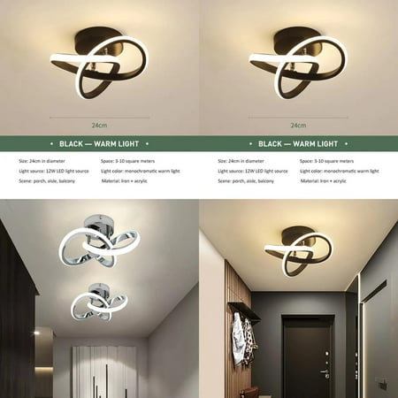 

WAGZOQN Sleek and Stylish Contemporary LED Luster Ceiling Lights for Aisle Balcony Entrance and Staircase - Elegant Modern Illumination - Decorative Fixtures for Living Room - Chic Lig