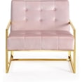 thumbnail image 3 of Meridian Furniture Pierre Pink Velvet Accent Chair, 3 of 5