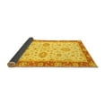 thumbnail image 2 of Ahgly Company Indoor Square Oriental Yellow Traditional Area Rugs, 3' Square, 2 of 4