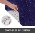 thumbnail image 6 of Sikiie Glittering Purple Starfield Print Flannel Anti-slip Floor Mat 16x24in, Thickened Dustproof Entrance Door Mat Floor Mat for Kitchen, Bathroom, Laundry Room, 6 of 7