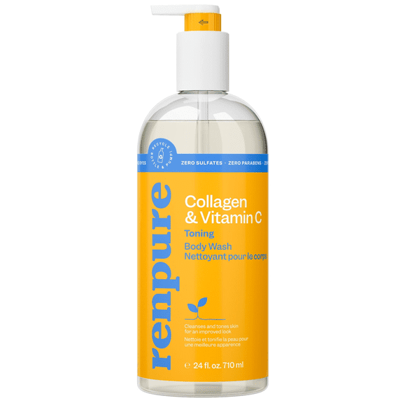 Renpure Collagen & Vitamin C Body Wash, for All Skin Types, 24 oz (Adult)
