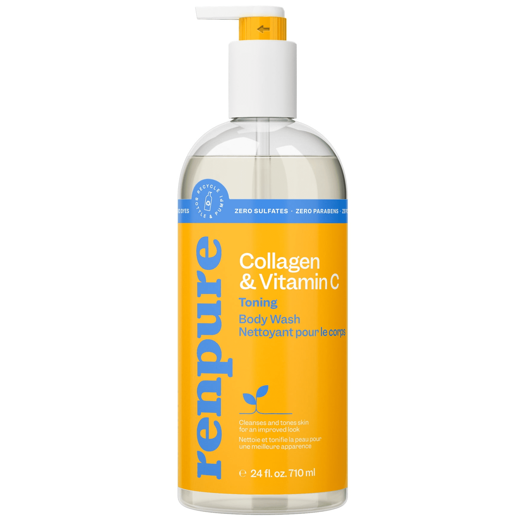 Renpure Collagen & Vitamin C Body Wash, for All Skin Types, 24 oz (Adult)
