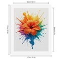thumbnail image 2 of Paint By Numbers Kit for Adults Beginner - DIY Hibiscus Art Splash Color Burst Canvas Painting Kits for Adults, Frameless Paint By Number for Adults for Home Wall Decor 16x20 Inch, 2 of 7