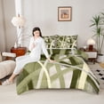 thumbnail image 4 of Castle Fairy Minimalist Vintage Stripes Queen Comforter Set,Abstract Bedding Comforter Set, 4 of 8