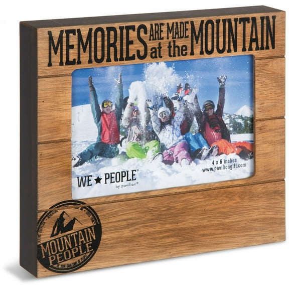 Pavilion Gift Company 67068 Memories are Made at The Mountain Photo Frame, 7-1/2 x 6-3/4"