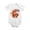 White, variant on Fluffy Squirrel With Giant Pinecone Baby Bodysuit, 100% Cotton Short Sleeve Snap Romper, 0-12 Months