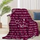 thumbnail image 3 of LHSHID Gifts for Mom Mom Blanket I Love You Mom Throw Blanket for Christmas Birthday from Daughter Son Soft Cozy Flannel Bed Blanket 60"x80", 3 of 7