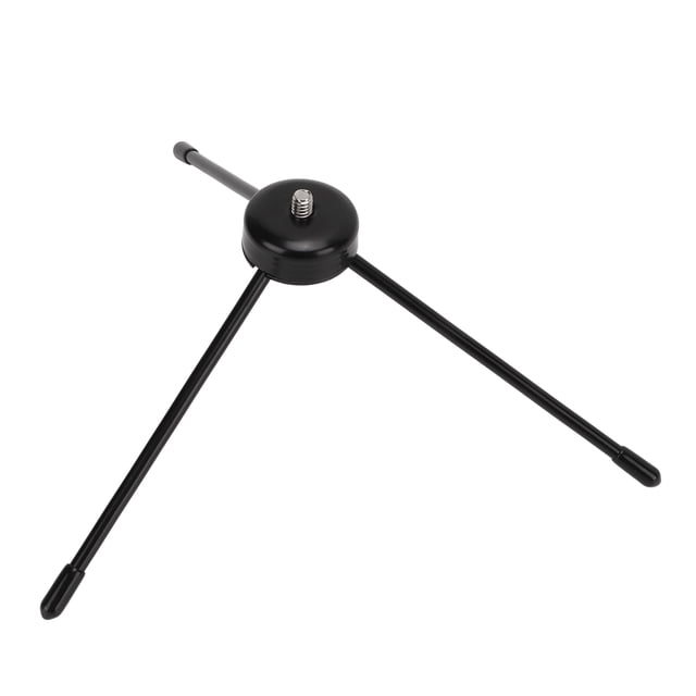 Mini Soporte de Trípode, Para Tiktok Estable de 1/4in Adaptador Desk Topod TRÍPODE Portable de Acero Inoxidable Negro para Selfie Sticks Phones móviles