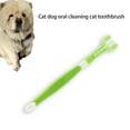 thumbnail image 3 of Three Sided Pet Toothbrush Dog Soft Brush Bad Breath Tartar Tool Cat Mouth Clean, 3 of 9