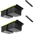 Koova Overhead Garage Storage Rack, Adjustable Ceiling Mount, Fits Six ...