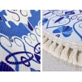 thumbnail image 2 of Tapis Rond en Coton 100cm Mandala Rond Salon Chambre Tapis Rond Tissé à la Main Lavable Tapis de Sol Bohème Imprimé avec Franges, 2 of 3