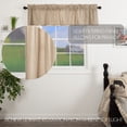 thumbnail image 2 of VHC Brands Sawyer Mill Charcoal Valance Curtain Cozy Farmhouse Country Cotton Striped Kitchen Drapes 16x72, 2 of 8