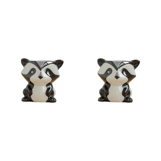 Maceta pequeña de cerámica duradera y elegante Cateissary gato siveriano 2Conjunto