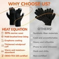 thumbnail image 2 of Wool Gloves for Men Women, Touch Screen Warm Glove Liners Thermal Soft Knit Lining for Winter Running Hiking, 2 of 10