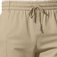 thumbnail image 5 of Men's Straight Leg Sports Pants, Casual Joggers Elastic Waist Drawstring, Quick Dry Breathable Lightweight for Running Gym Workout Daily Wear Activewear | AESTIVO,Khaki 3XL, 5 of 5