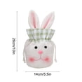 thumbnail image 3 of ZhyrZng Long Eared Rabbit Candy Bag - Easter Cookie Packaging 10 Inch featuring Drawstring Design & Polyester Material, Cute Bunny Gift Sack for Holiday Party Favor & Toy Storage Holder, 3 of 7