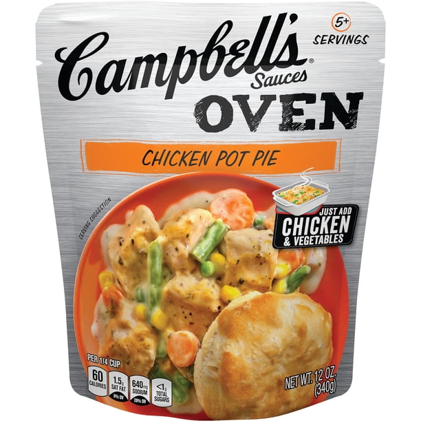 Campbell S Oven Sauces Chicken Pot Pie 12 Oz Walmart Com Walmart Com